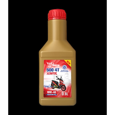 Dầu nhớt xe máy Singtrea 500 SCOOTER 4T 10W-40 SM/MB SEMI-SYN 0.8L dành cho xe tay ga