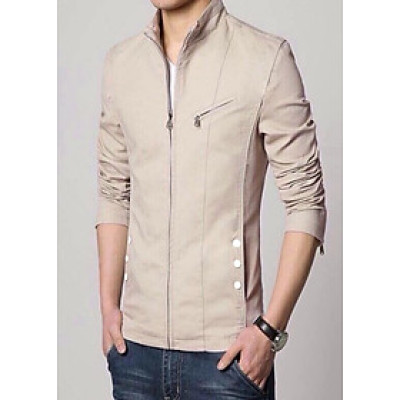 Áo Khoác Kaki Nam Hai Lớp Phối Dây Kéo Ngực Giả Vest Hàn Quốc Cao Cấp KK45 - ShopN6 (Nhiều Màu)