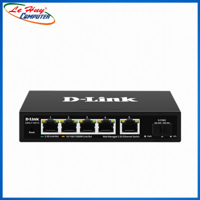Bộ Chia Mạng Switch D-Link DMS-F106TS 5 Cổng 2.5G và 1 Cổng SFP+ - Hàng Chính Hãng