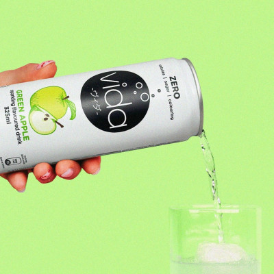 [Lốc 6 Lon] Nước Ngọt Có Ga Không Calo Vida, Hương Cam Chanh, Táo, Vải Muối, Nhập Khẩu Malaysia - 6 Lon x 325ml