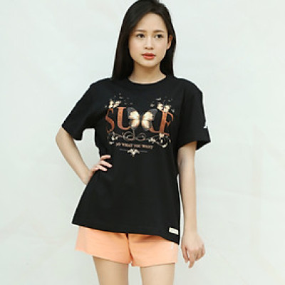 Áo Thun UNISEX Cotton Organic Sure in Hình Những Chú Bướm Xinh Xắn, Sản Phẩm Chính Hãng Sure Fashion