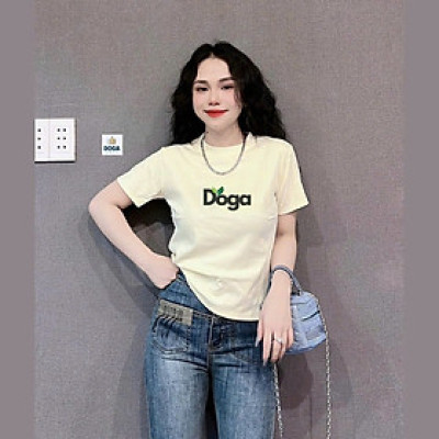 Áo thun babytee chất borip cotton DOGA 4 màu trẻ trung năng động M187