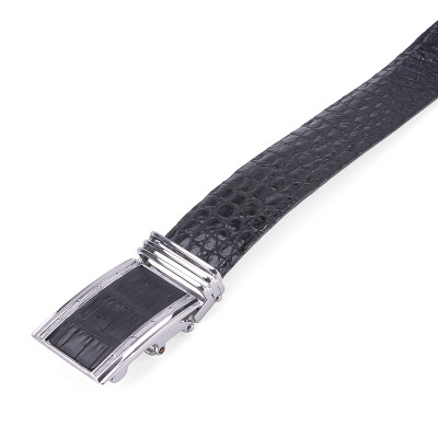  HJ4210-11-12-45 - Thắt lưng nam da cá sấu gai đuôi màu đen, nâu đỏ, vàng, nâu đất