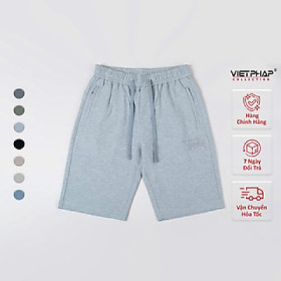 Quần Short Thun Cao Cấp VIỆT PHÁP/ Form Basic - Chất liệu cotton thoáng mát co dãn tốt 92330