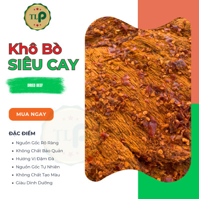 KHÔ BÒ MIẾNG SIÊU CAY TÂN LỘC PHÁT 1KG - COMBO 2 BỊCH 500G