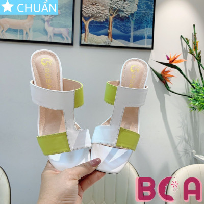 Sục cao gót nữ 7 phân RO644 ROSATA tại BCASHOP sành điệu với cách phối màu lạ mắt, thời trang và nhẹ nhàng, thanh lịch