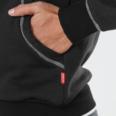 Áo Khoác Nam uni nỉ bông màu đen