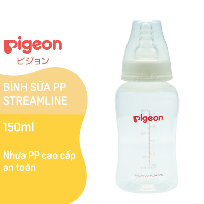 Bình sữa Pigeon cổ hẹp PP Streamline 150ml/ 250ml