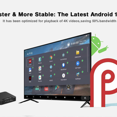 Android tivi box magicsee n5 max x4 Rom 64G Ram 4G  điều khiển giọng nói tiếng Việt kiêm bàn phím chuột bay có đèn nền wifi 2 băng tần bluetooth S905X4 cài sẵn phim, truyền hình cáp miễn phí vĩnh viễn - Hàng nhập khẩu