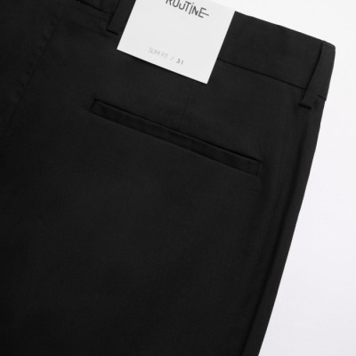 Quần tây / Quần Vải ROUTINE Nam Texture Trơn Form Slim - 10F22PFO003 | LASTORE MENSWEAR