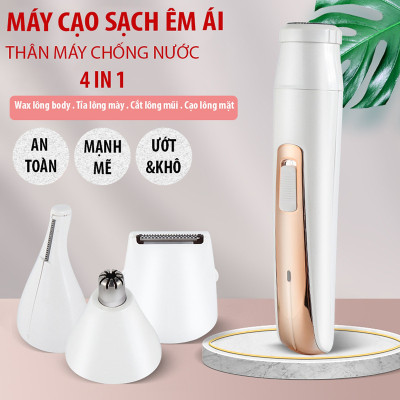Máy Cạo Lông Mu, VùngKín Bikini Cạo Lông Mặt Tỉa Lông Mày, Máy Cạo Lông Wax Lông Tẩy Lông Nách Cắt Tỉa Lông Mũi Đa Năng  Hàng Chính Hãng
