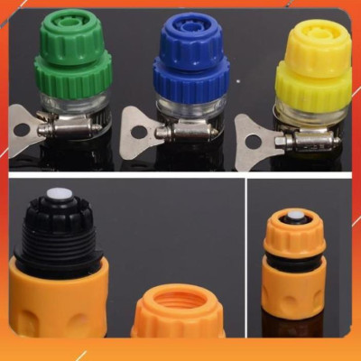 Vòi Xịt️Evoucher Bộ dây vòi xịt nước rửa xe, tưới cây , tăng áp 3 lần, loại 7m, 10m 206319 cút sập,+  móc khoá