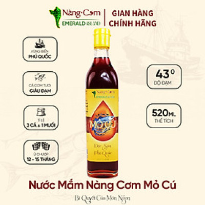Nước Mắm Nàng Cơm Mỏ Cú 43 Độ Đạm - Đặc Sản Phú Quốc - Nàng Cơm
