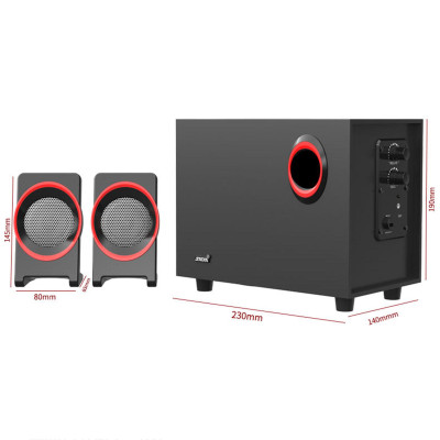 Loa máy tính để bàn SADA SL-8018  siêu trầm 3,5mm,có dây USB,hỗ trợ 25Hz-20kHz cho gia đình