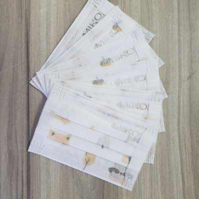 Combo 2 Hộp Khẩu trang y tế trẻ em Miko Họa tiết cao cấp, có dây đeo mềm không đau tai