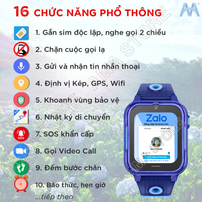 Đồng hồ Thông minh Android lắp sim 4G nghe gọi độc lập Định vị Google Map có CHPlay Tải App Kết nối Wifi Dành cho Trẻ em Nam Học sinh Người lớn Model D38-X3 Hàng nhập khẩu
