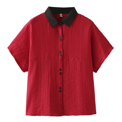 Áo sơ mi nữ tay ngắn, áo kiểu nữ, chất liệu vải mềm mát, form trẻ trung, năng động, phong cách Hàn Quốc, NeSa Shop SMT04