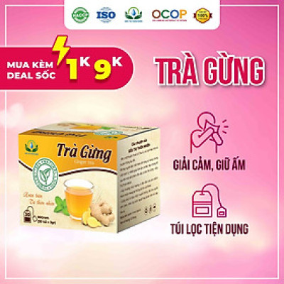 Trà Gừng hộp 30 Túi Lọc x 3gram Siêu Thị Thiên Nhiên