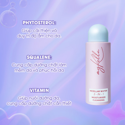 Nước Tẩy Trang myKella Làm Sạch Hoàn Hảo Lớp Trang Điểm, Dưỡng Da Khỏe Mạnh & An Toàn Cho Mọi Loại Da