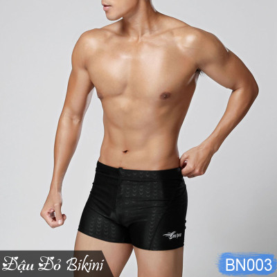 Quần bơi short nam hoạ tiết da cá, chất thun bơi lạnh dày đẹp chống nước nhanh khô, dáng ngắn ôm gọn dễ vận động | BN003