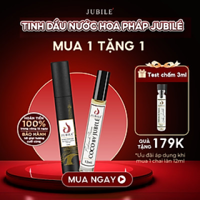 Bleu by Jubilé - Tinh dầu nước hoa Pháp nữ Dạng lăn 12ml Thơm Lâu, Sang Trọng, Quyến Rũ