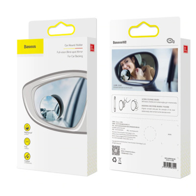 Bộ 2 gương chiếu hậu toàn cảnh cho ô tô Baseus Full-Vision Blind-Spot Car Miror - Hàng nhập khẩu.