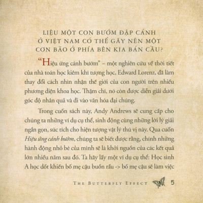 Hiệu Ứng Cánh Bướm (Tái Bản 2020)