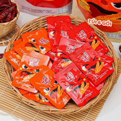 [Mua 10 tặng 2] Mực sật SunSu Thái Lan - Cay tê chuẩn vị Tứ Xuyên, Giòn Sật