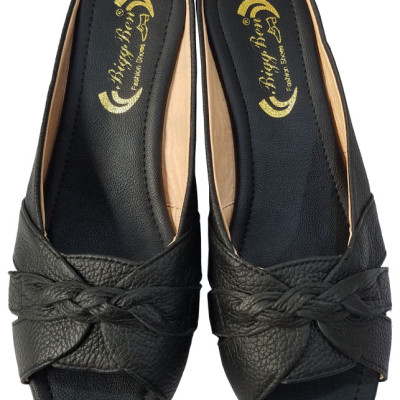 Dép Sục Nữ Hở Mũi BIGGBEN Da Bò Cao Cấp SBN32