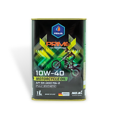 Nhớt Xe Máy PRIME Lon 1L Tổng Hợp Toàn Phần-10W40-SN-MA2 Cho Exciter/Winner/Sonic Nhập Khẩu Chính Hãng