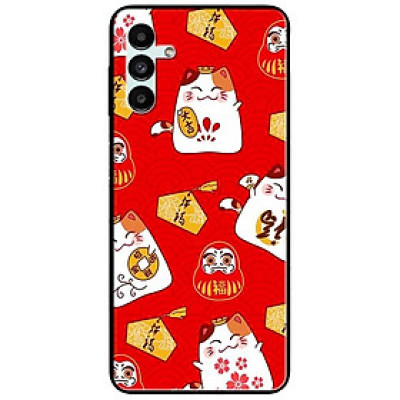Ốp lưng dành cho Samsung A13 5G - A04s - A32 5G - A04 - A22 5G mẫu Họa Tiết Mèo Đỏ