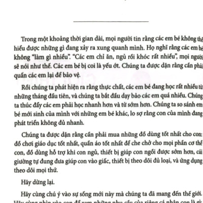 Nuôi Dạy Con Theo Phương Pháp Montessori: Em Bé Sơ Sinh Từ 0-1 Tuổi