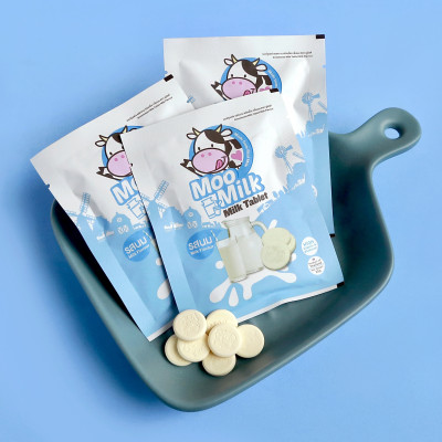 [Hộp 10 gói] Kẹo sữa bò Moo Milk - Sữa Thật Từ New Zealand [Hàng Thái Lan]