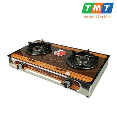 [HÀNG CHÍNH HÃNG] Bếp gas đôi cao cấp kiếng cường lực Hayasa HA-8600, đầu đốt đồng mũ, điếu inox 304, kiềng 5ly