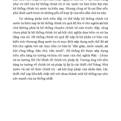 Những Đặc Trưng Cơ Bản Của Bộ Máy Quản Lý Đất Nước Và Hệ Thống Chính Trị Nước Ta Trước Thời Kỳ Đổi Mới 