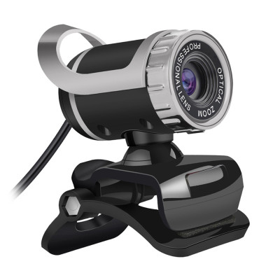 HXSJ LG-68 Computer Webcam USB Web Cam with Sound-absorbing Microphone Support One-button Photograph for PC Laptop