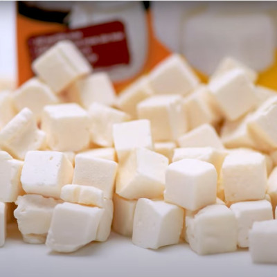 Sữa chua sấy thăng hoa VICOSAP làm từ dừa sáp it đường đồ ăn vặt healthy đặc sản Trà Vinh