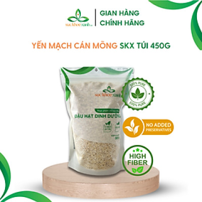 Yến mạch nguyên hạt Cán mỏng Sức Khỏe Xanh, hàng chính hãng nhập khẩu từ Úc, Túi 450g