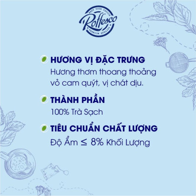 Combo 2 Trà Đen ROFFESCO PREMIUM BLACK TEA Hương Vị Dịu Nhẹ Hậu Ngọt Túi 400g