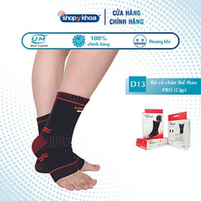 Bó cổ chân thể thao PRO Red United Medicare (Cặp) (D13)