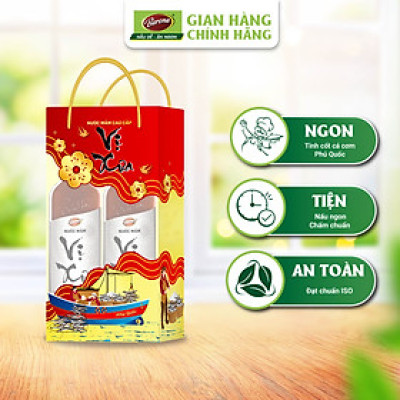 HỘP XUÂN 2 CHAI NƯỚC MẮM VỊ XƯA 20N 500ml