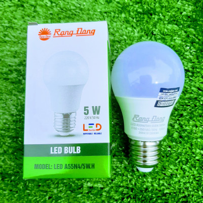 Bóng Đèn Led Buld Tròn Rạng Đông Đủ Các Công Suất, Ánh Sáng 3000K - 6500K