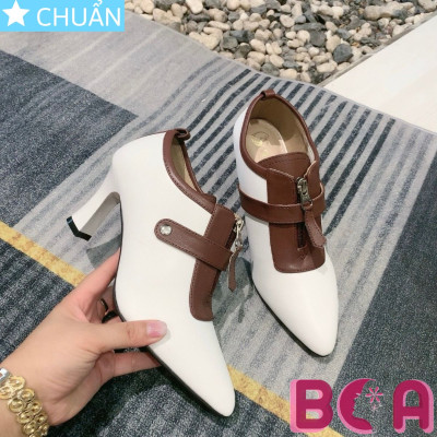 Bốt nữ cổ ngắn 7p RO617 ROSATA tại BCASHOP kiểu dáng thời trang, sành điệu, độc đáo với phần dây kéo trên lạ mắt