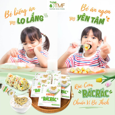 Thùng Gia vị rắc cơm rong biển Rắc Rắc hộp 6 gói cho bé ăn dặm TÂM MINH FOODS