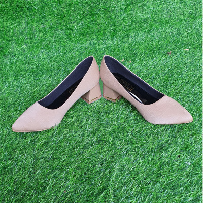 Giày cao gót mũi nhọn Trường Hải gót vuông 5cm CG126