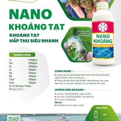 Bộ Đôi Sang Tôm Không Lo Nano Vietnam Tech Hỗ Trợ Giảm Thiếu Khoáng Chất Khi Tôm Sang Môi Trường Khác