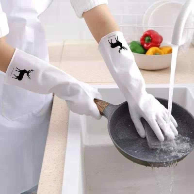 Găng Tay Cao Su Non Siêu Dai, Rửa Chén Bát, Giặt Giũ, Cọ Rửa Toilet, An Toàn Vệ Sinh Bàn Tay, Không Mùi, Tiện Dụng Trong Gia Đình. TakyHome 5800