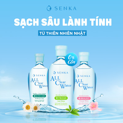 Nước tẩy trang sạch thoáng Senka A.L.L.Clear Water Fresh 230ml