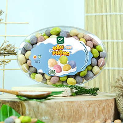 Đậu Phộng Sữa chua 160g DGfoods/Natural multi-colored yogurt coated peanuts/Ăn chay/HVNCLC,quà Tết,Mẫu Tết