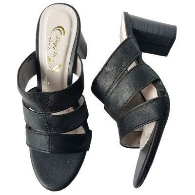 Dép Cao Gót Nữ Da Bò BIGGBEN Cao Cấp DCG32